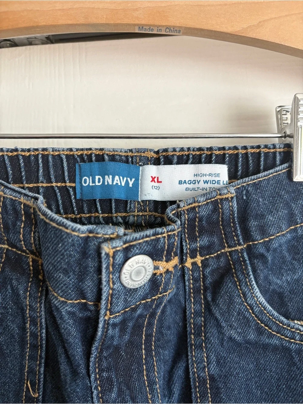 Old Navy XL High Rise Wide Leg Dark Wash Jeans